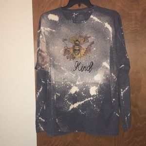 Jerseys xxl l/s distressed tee shirt